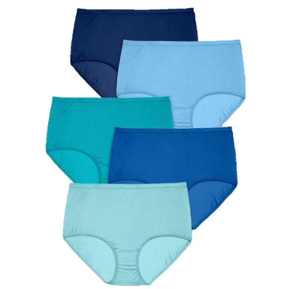 Comfort Choice Womens 10 Pack Mystery Pack Nylon Brief Plus Size 24W 26W - Picture 8 of 15